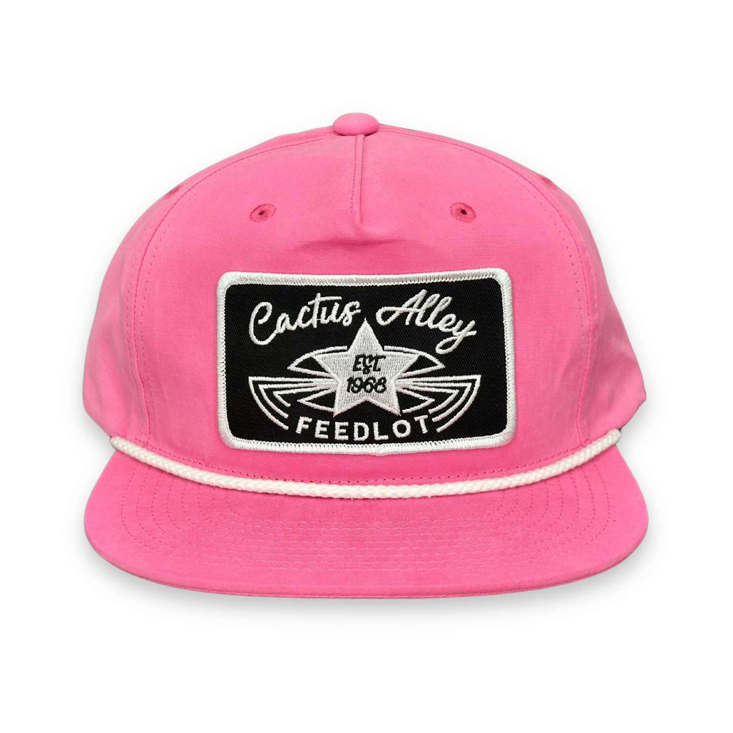 "Waylon"- CA 256 Pink/ White Rope, Snapback Cap (2025)