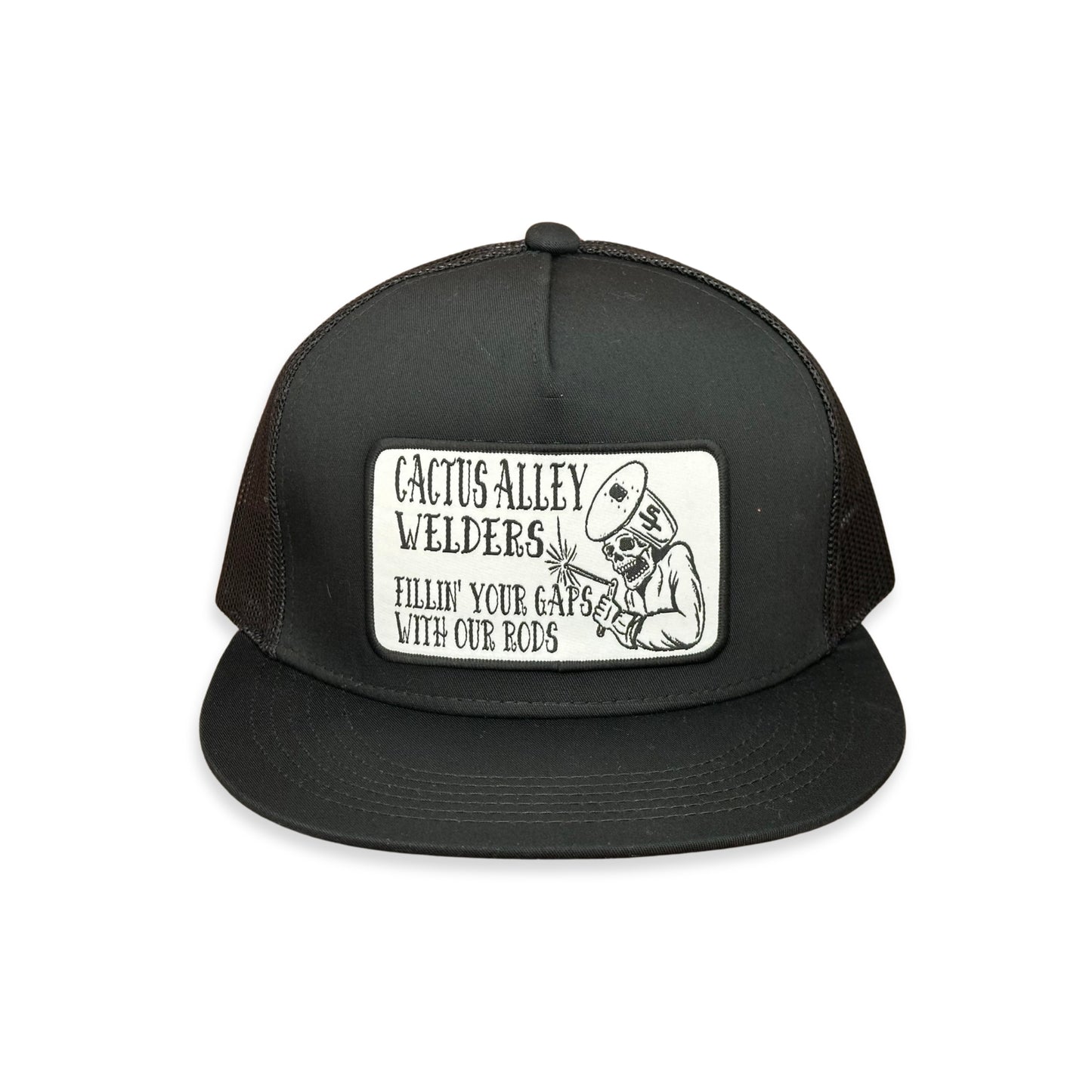 "Welder" - 6006 Black/ Black Mesh, Snapback Cap (2025)
