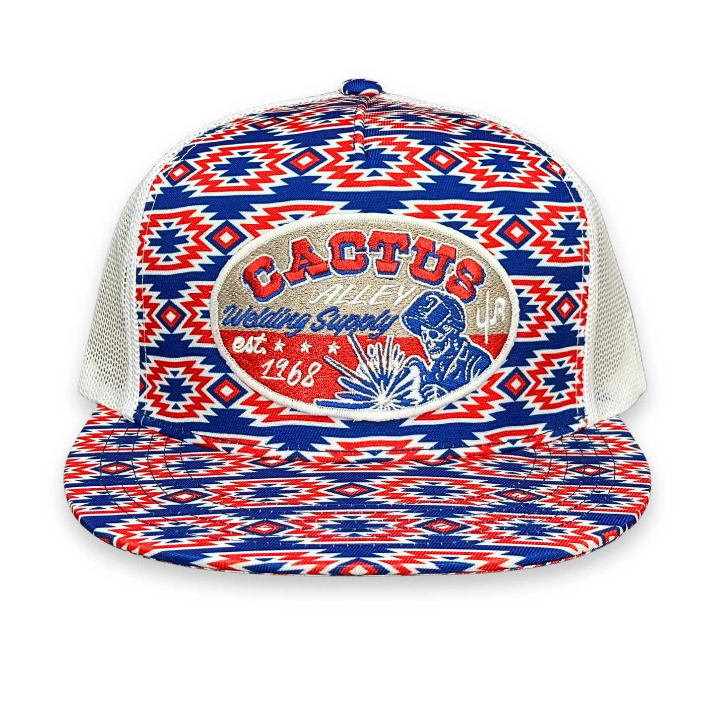 "Welding Supply" - CA 'Merica Aztec/White Mesh, Snapback Cap (2025)