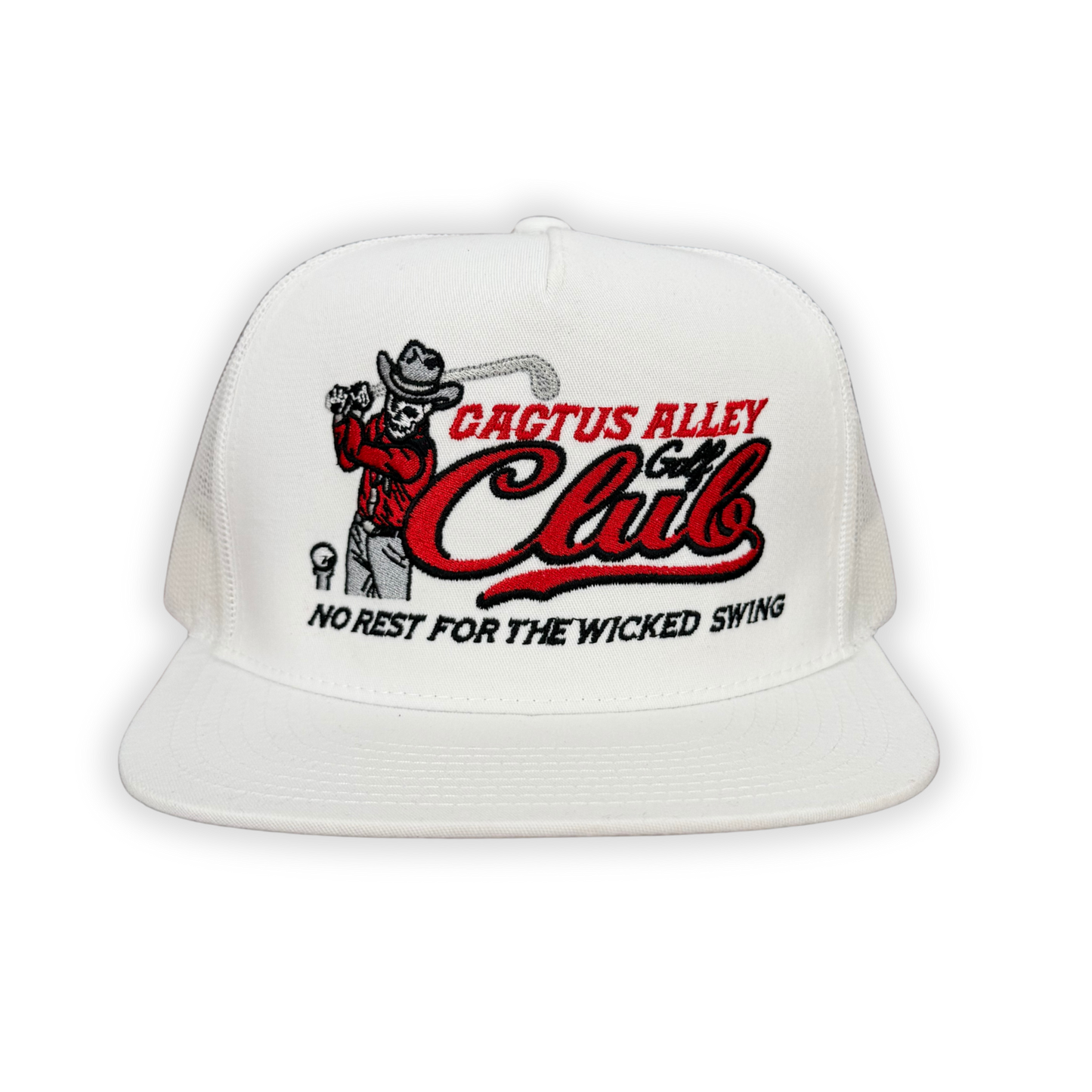 "Wicked Swing" - 6006 White/ White Mesh, Snapback Cap