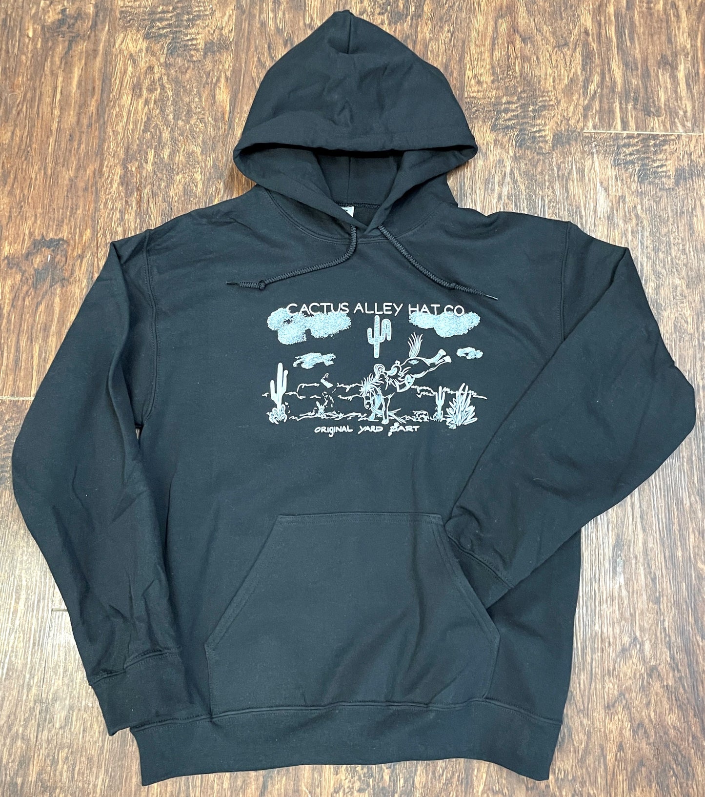 "Yard Dart" White - Black Adult Hoodie (WESA JAN 2024)