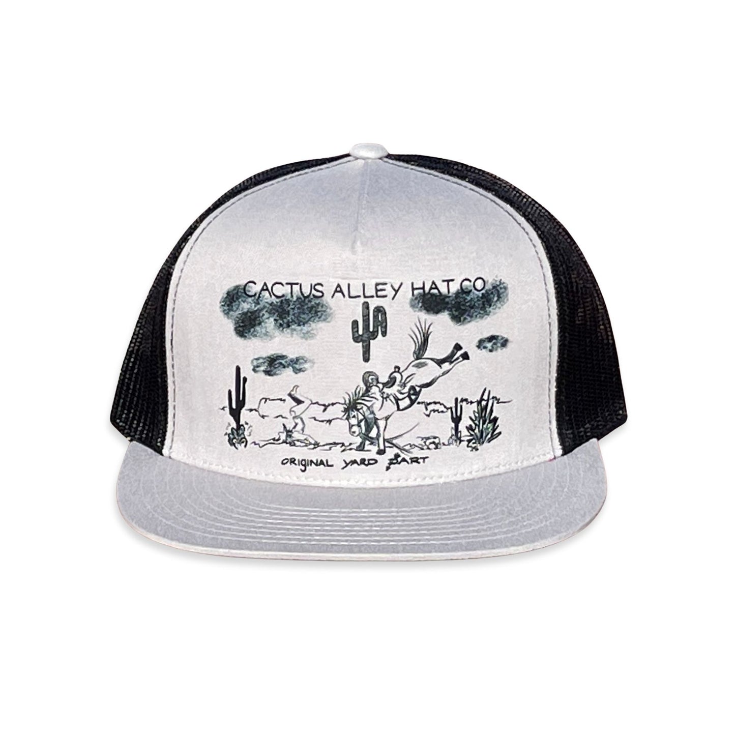 "Yard Dart" - 6006 Silver/Black Mesh, Snapback Cap (WESA JAN 2024)
