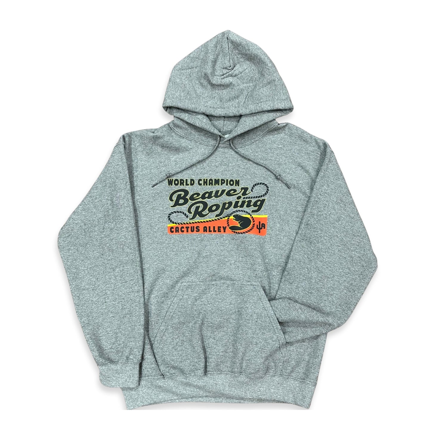 "Beaver Roping" - Graphite Heather Adult Hoodie (WESA JAN 2024)