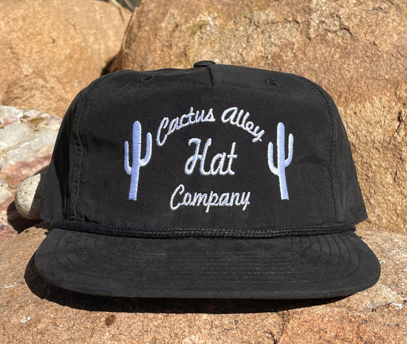 "The Cactus" - CA256 Black with black rope Snapback Cap (WESA JAN 2024)
