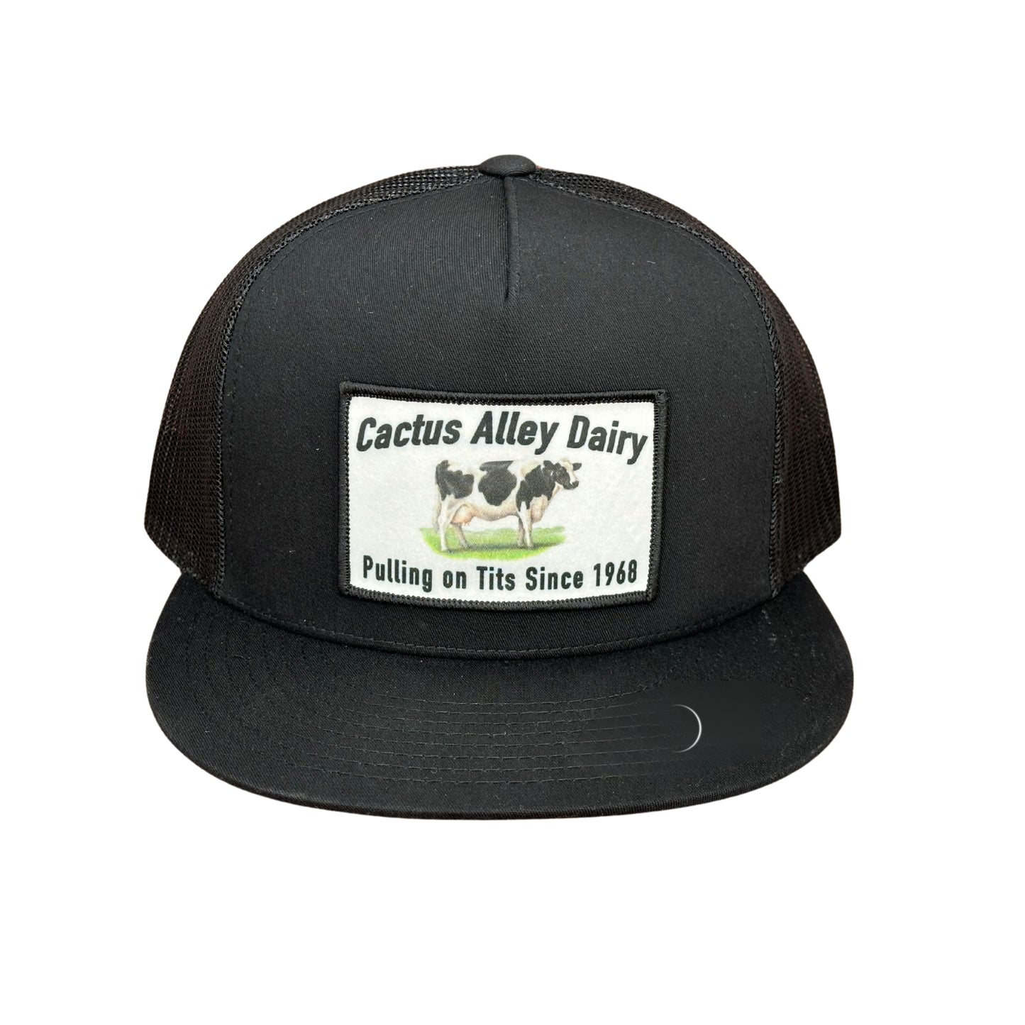 "Dairy" - 6006 Black/ Black Mesh, Snapback Cap (2024)