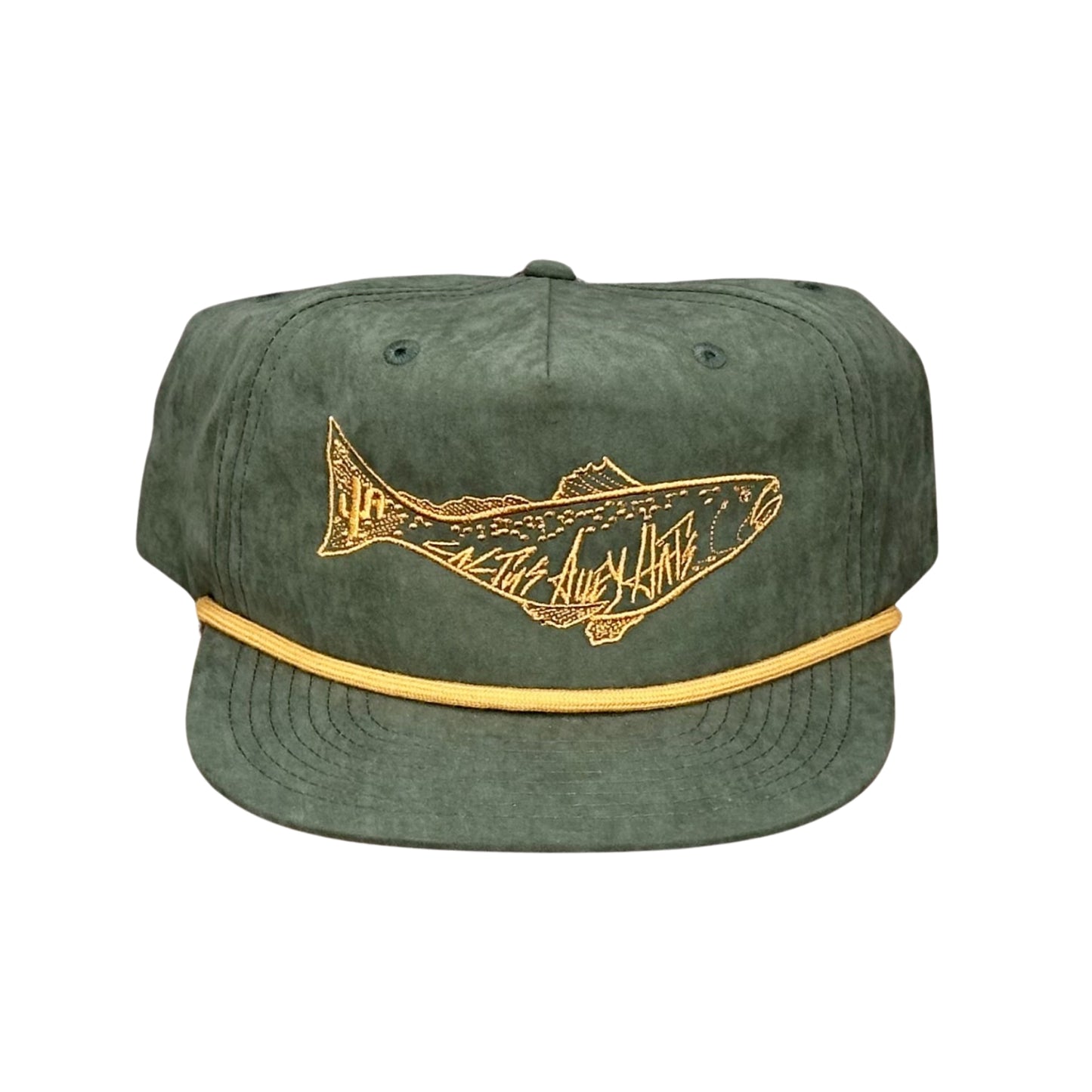 "Saltwater" - CA256 Loden/ Amber Rope, Snapback Cap- Amber Stitch (2024)
