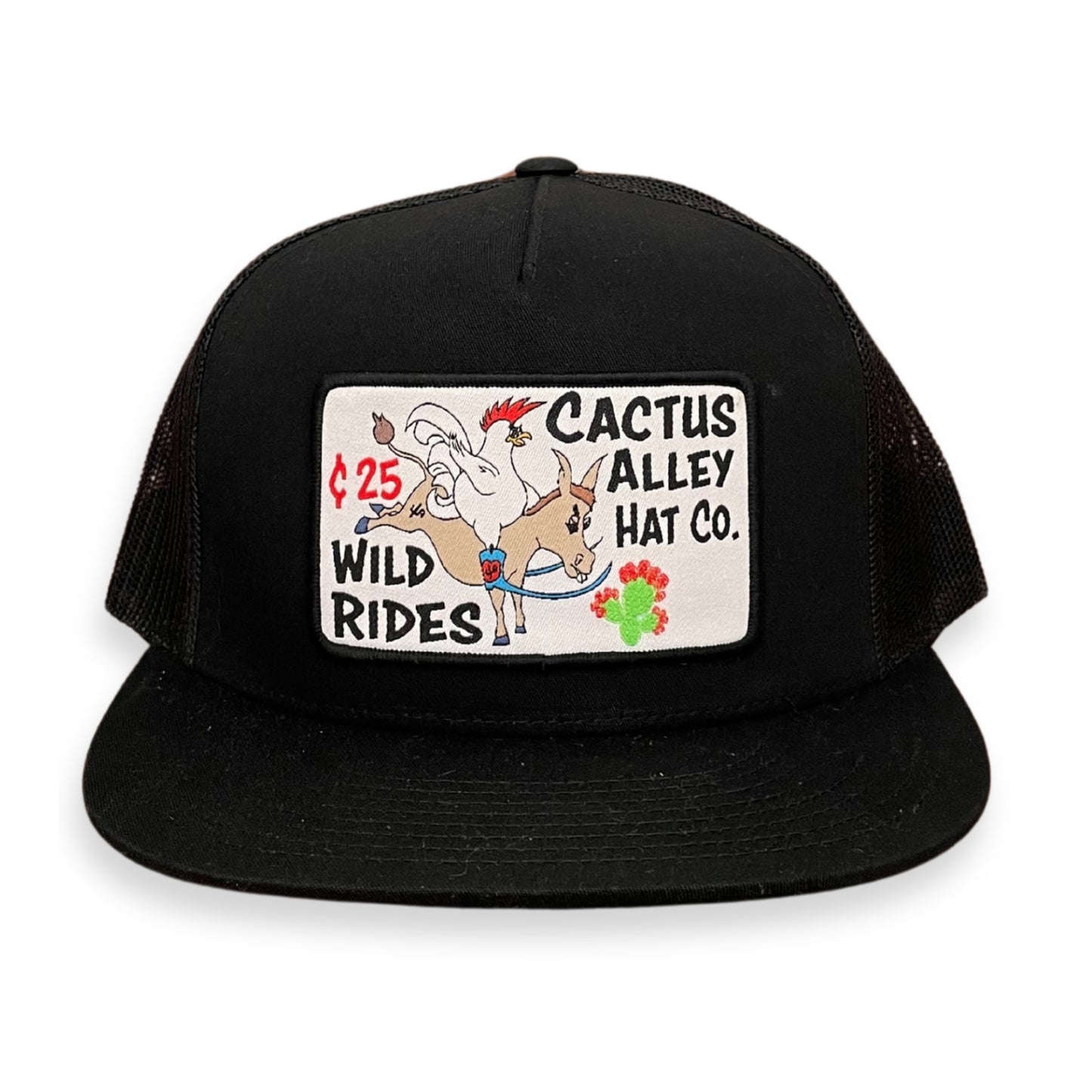 "Wild Rides" - CA 6006 Black/ Black Mesh, Snapback Cap (2024)