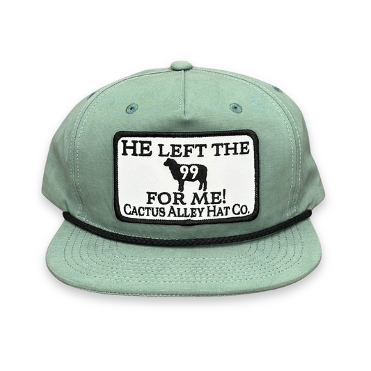 "99" - Teal/Black Rope, Snapback Cap (2025)
