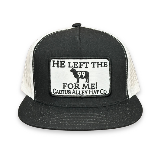 "99" - 6006 Black/ White Mesh, Snapback Cap (2025)