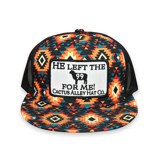 "99" - CA Sunburst Aztec/Black Mesh, Snapback Cap (2025)