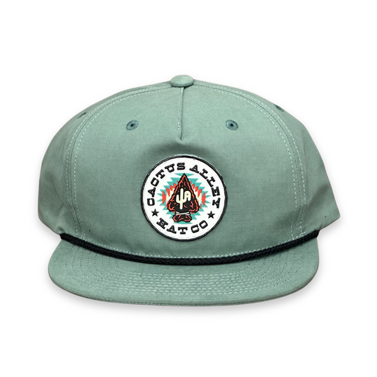 "Arrowhead" - CA 256 Teal/ Black Rope, Snapback Cap (2025)