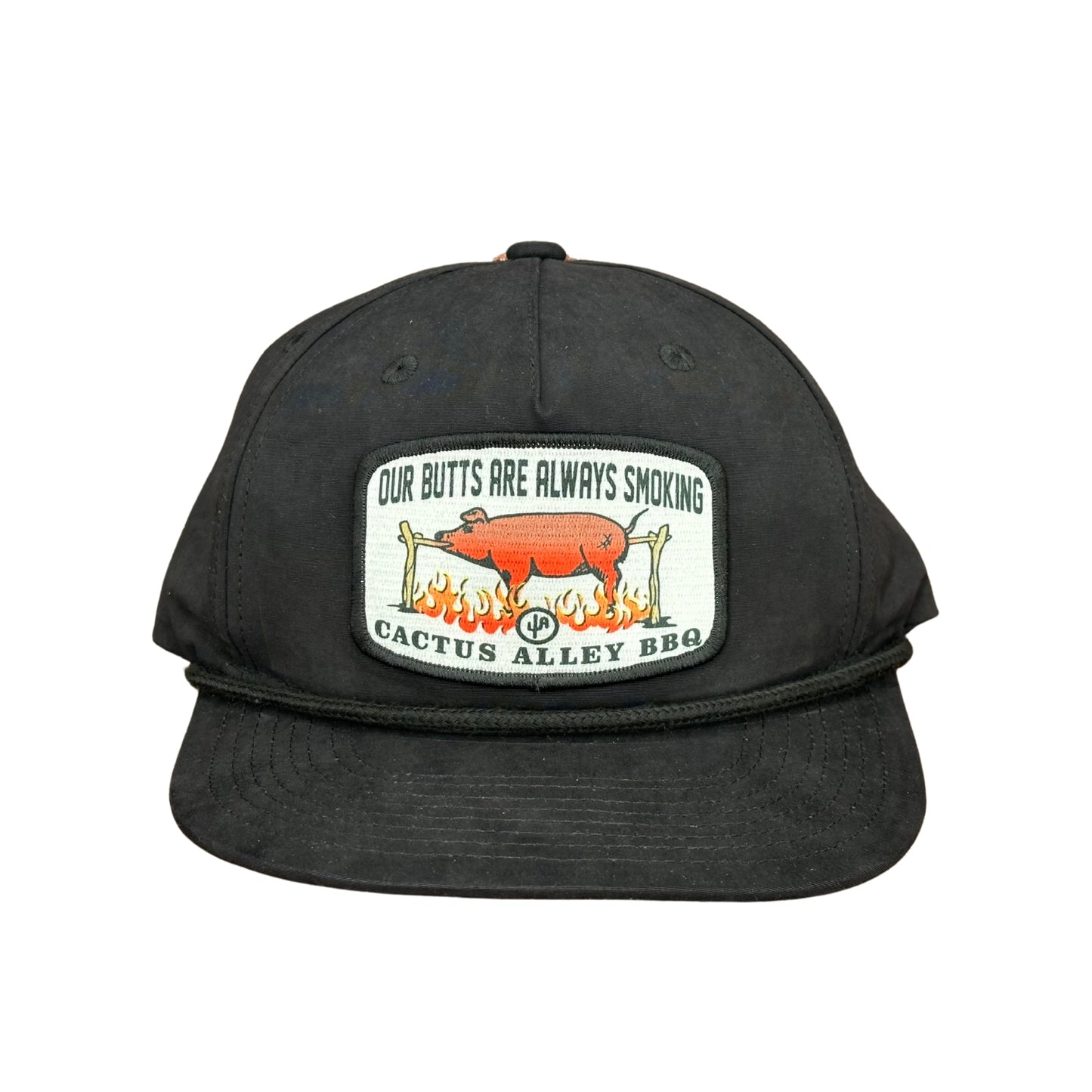 "BBQ" - CA 256 Black/ Black Rope, Snapback Cap (2024)