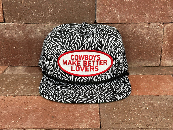 "Better Lovers"- CA Black/White Leaf, Snapback Cap (WESA JAN 2024)