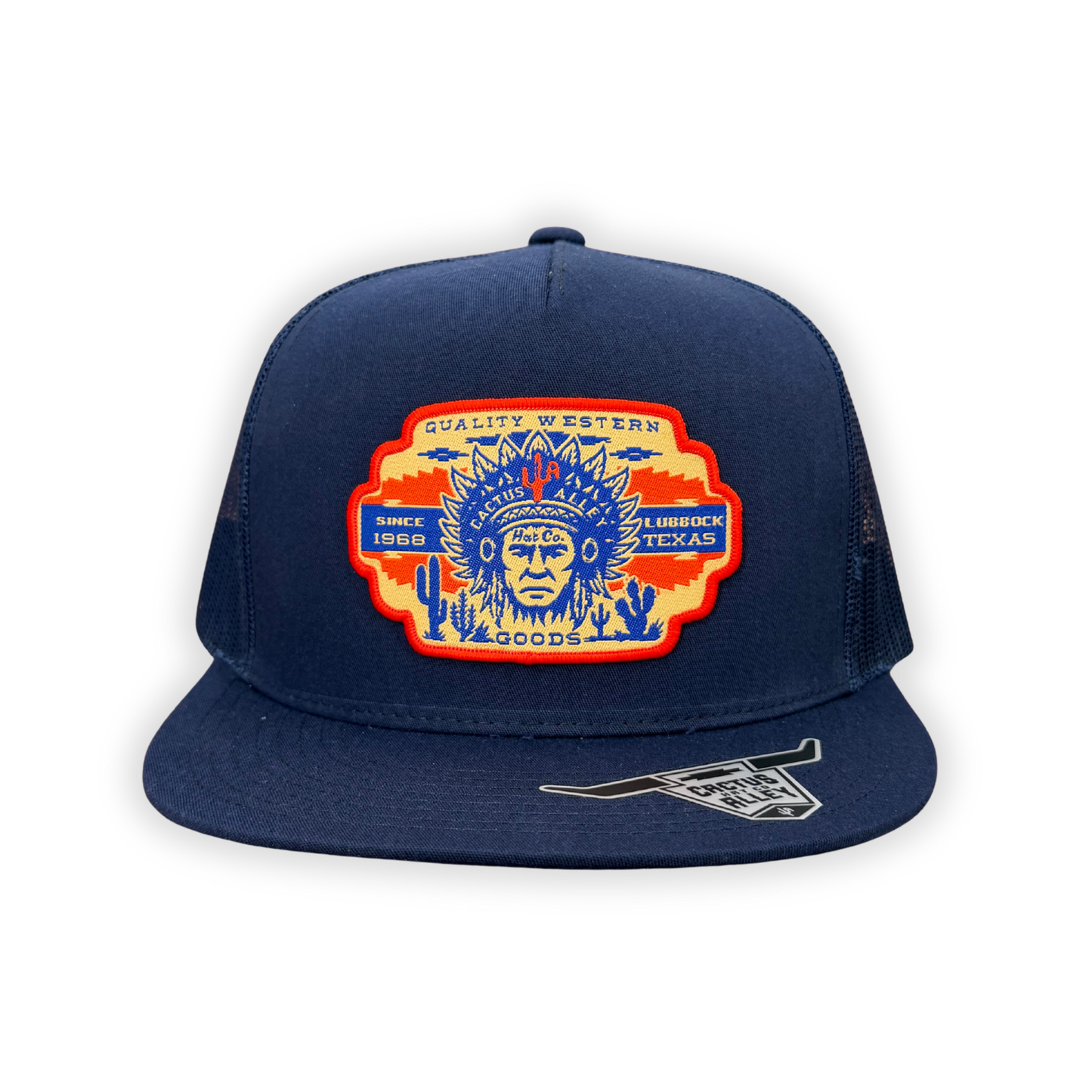 "Big Chief" - 6006 Navy/ Navy Mesh, Snapback Cap