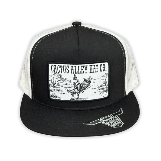 "Billy Goat" - 6006 Black/ White Mesh, Snapback Cap