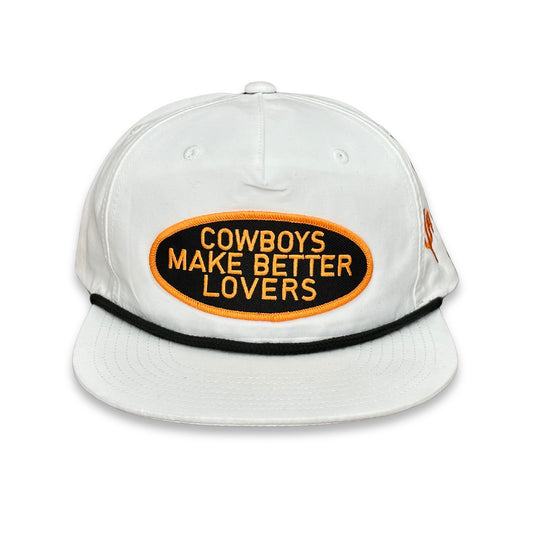 "BLKO Better Lovers"- CA 256 White/ Black Rope, Snapback Cap (2025)
