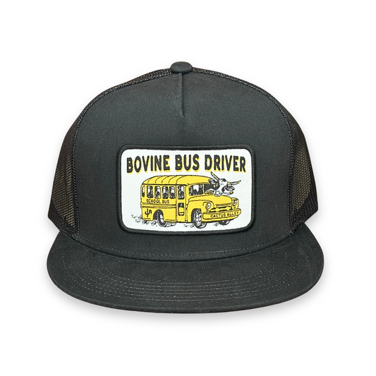 "Bovine Bus Driver" - 6006 Black/ Black Mesh, Snapback Cap (2025)