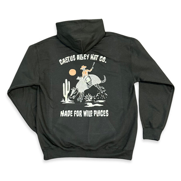 Tan "Buckin Dillo" - Dark Chocolate Adult Hoodie (2025)