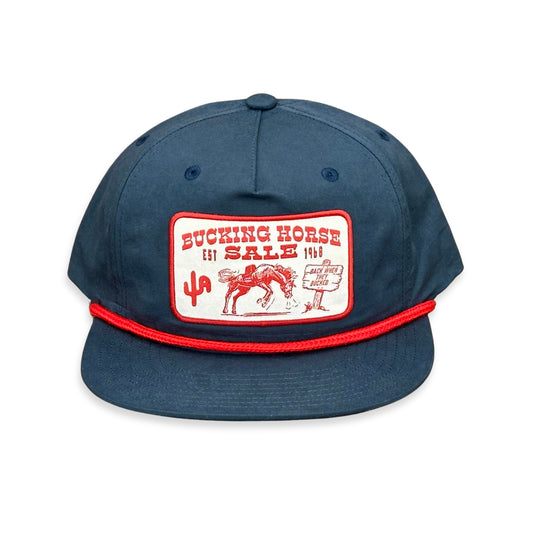 "Bucking Horse" - CA256 Blue/ Red Rope Snapback (2025)