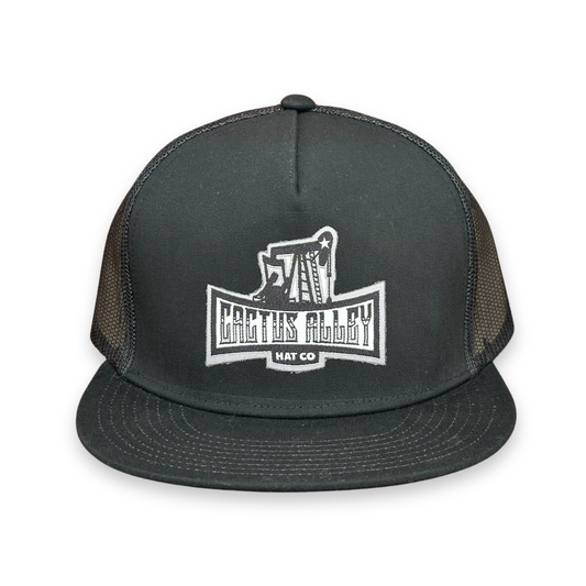 "BW Oil" - CA 6006 Black/ Black Mesh, Snapback Cap (2025)