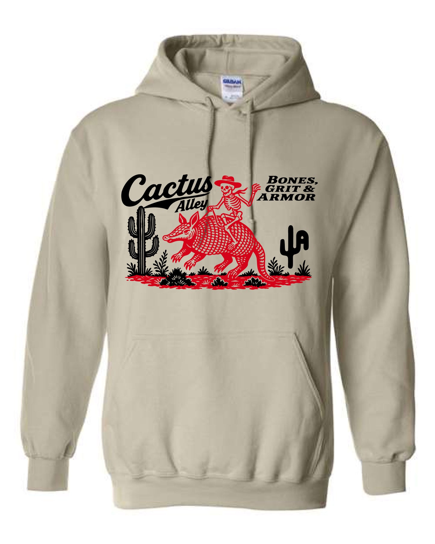 "Bones & Grit" - Sand Adult Hoodie