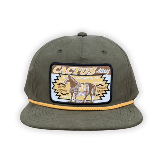 "Caballo" - Loden/Amber Rope, Snapback Cap