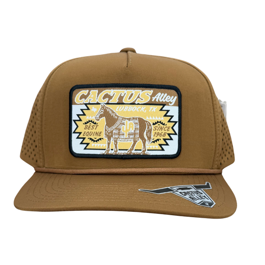"Caballo" - CA Caramel Laser Holes/ Caramel Rope, Snapback Cap