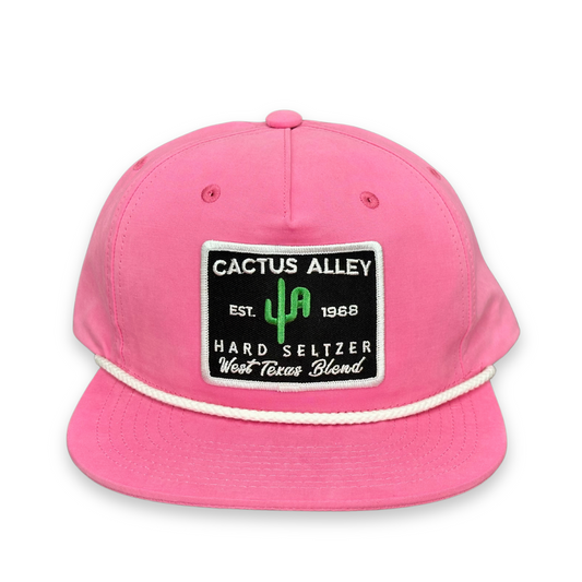 "Cactus Alley"- CA 256 Pink/ White Rope, Snapback Cap (2025)