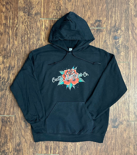 "Cactus Rose" - Black Adult Hoodie (2024)