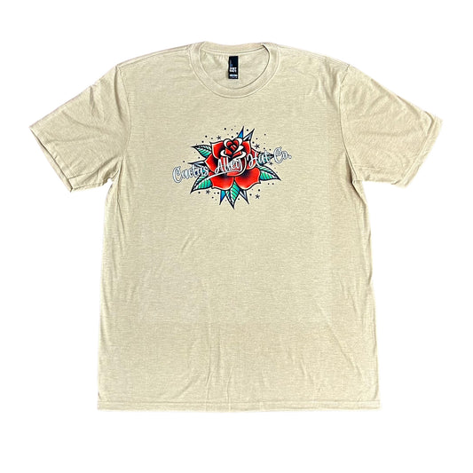 "Cactus Rose" - Desert Tan Adult Tee (2024)