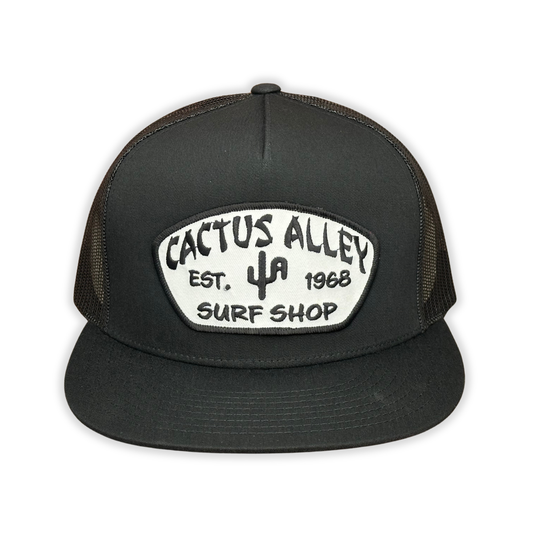 "Cali" - 6006 Black/ Black Mesh, Snapback Cap