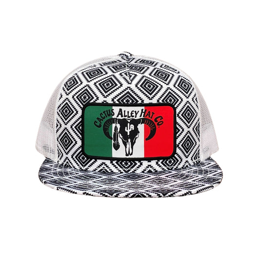"Caliente" - CA Black/White Aztec, Snapback Cap (WESA JAN 2024)