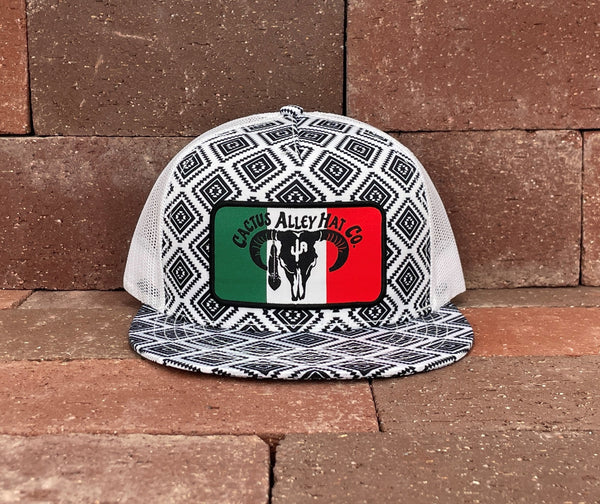 "Caliente" - CA Black/White Aztec, Snapback Cap (WESA JAN 2024)