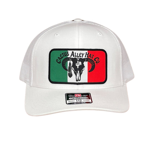 "Caliente" - Richardson 112 White/White Mesh, Snapback Cap (WESA JAN 2024)
