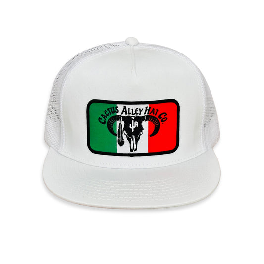 "Caliente" - 6006 White/ White Mesh, Snapback Cap (WESA JAN 2024)