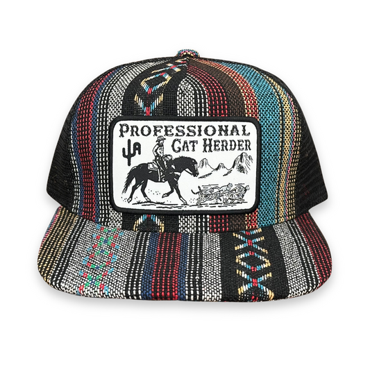 "Cat Herder" - Saddle Blanket/ Black Mesh, Snapback (WESA JAN 2025)