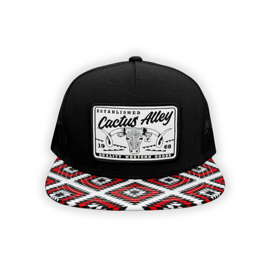"Cattle Drive" - CA Blackout Guns Up Aztec, Snapback Cap