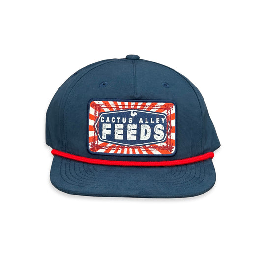 "CA FEEDS" - CA 256 Blue/ Red Rope, Snapback Cap (2025)