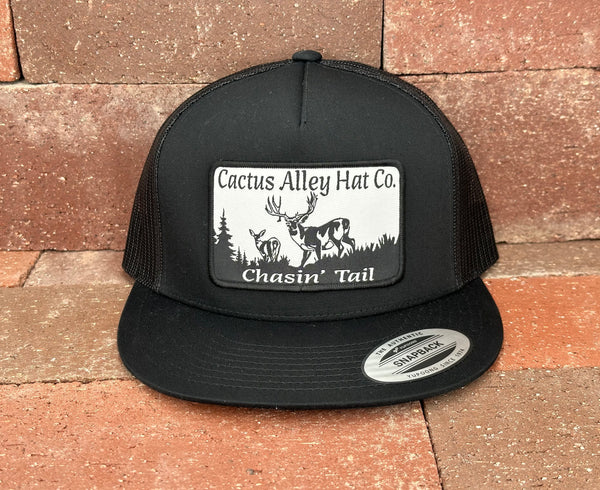 "Chasin' Tail" - 6006 Black/ Black Mesh, Snapback Cap (2024)