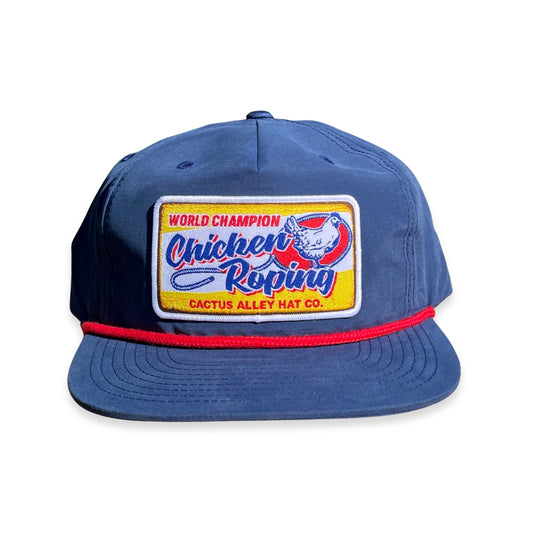 "Chicken Roping" - CA256 Blue/ Red Rope Snapback (WESA JAN 2024)