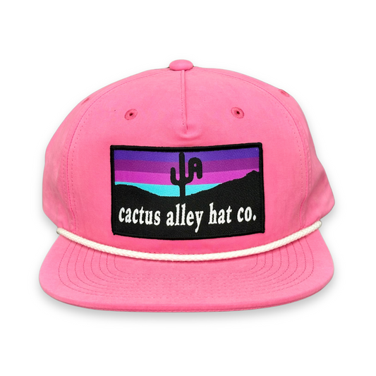 "Chromatic"- CA 256 Pink/ White Rope, Snapback Cap (2025)