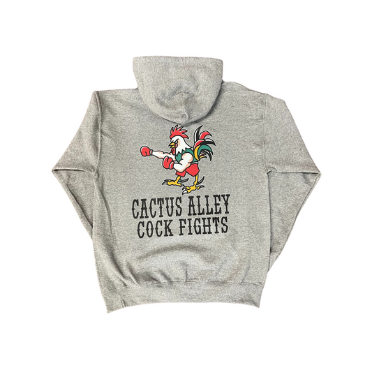 "Cock Fights" - Graphite Heather Adult Hoodie (2025)