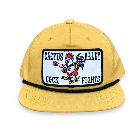 "Cock Fights"- CA 256 Biscuit/ Black Rope, Snapback Cap (2025)