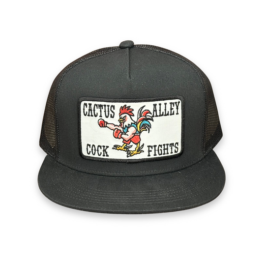 "Cock Fights" - 6006 Black/ Black Mesh, Snapback Cap (2025)
