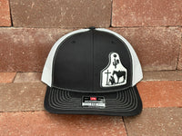 "Cowboy at the Cross" - Richardson 112 Black/ White Mesh, Snapback Cap (2024)