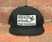 "Ditch Chickens" - CA 256 Black/ Black Rope, Snapback Cap (2024)