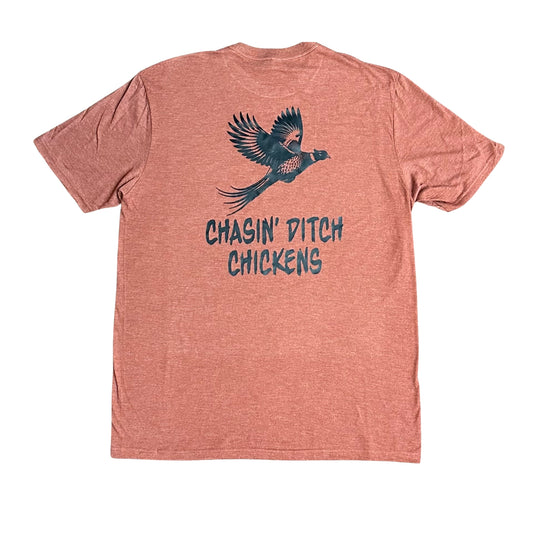 "Ditch Chickens" - Heathered Russett Adult Tee (2024)
