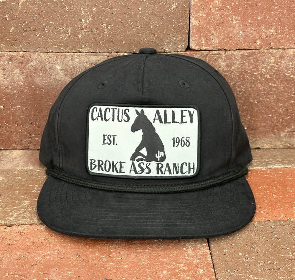 "Donkey" - CA 256 Black/ Black Rope, Snapback Cap (2024)