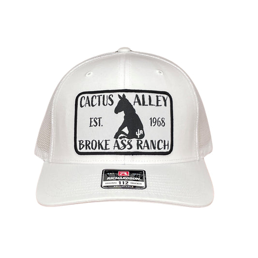 "Donkey" - Richardson 112 White/White Mesh, Snapback Cap (WESA JAN 2024)
