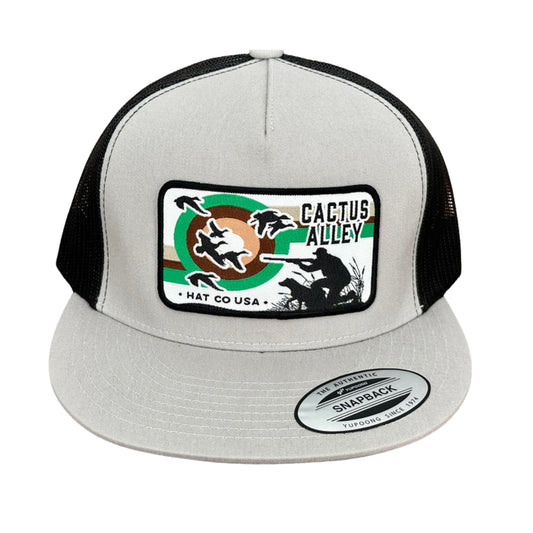 "Duck Hunt" - 6006 Silver/Black Mesh, Snapback Cap (WESA JAN 2024)